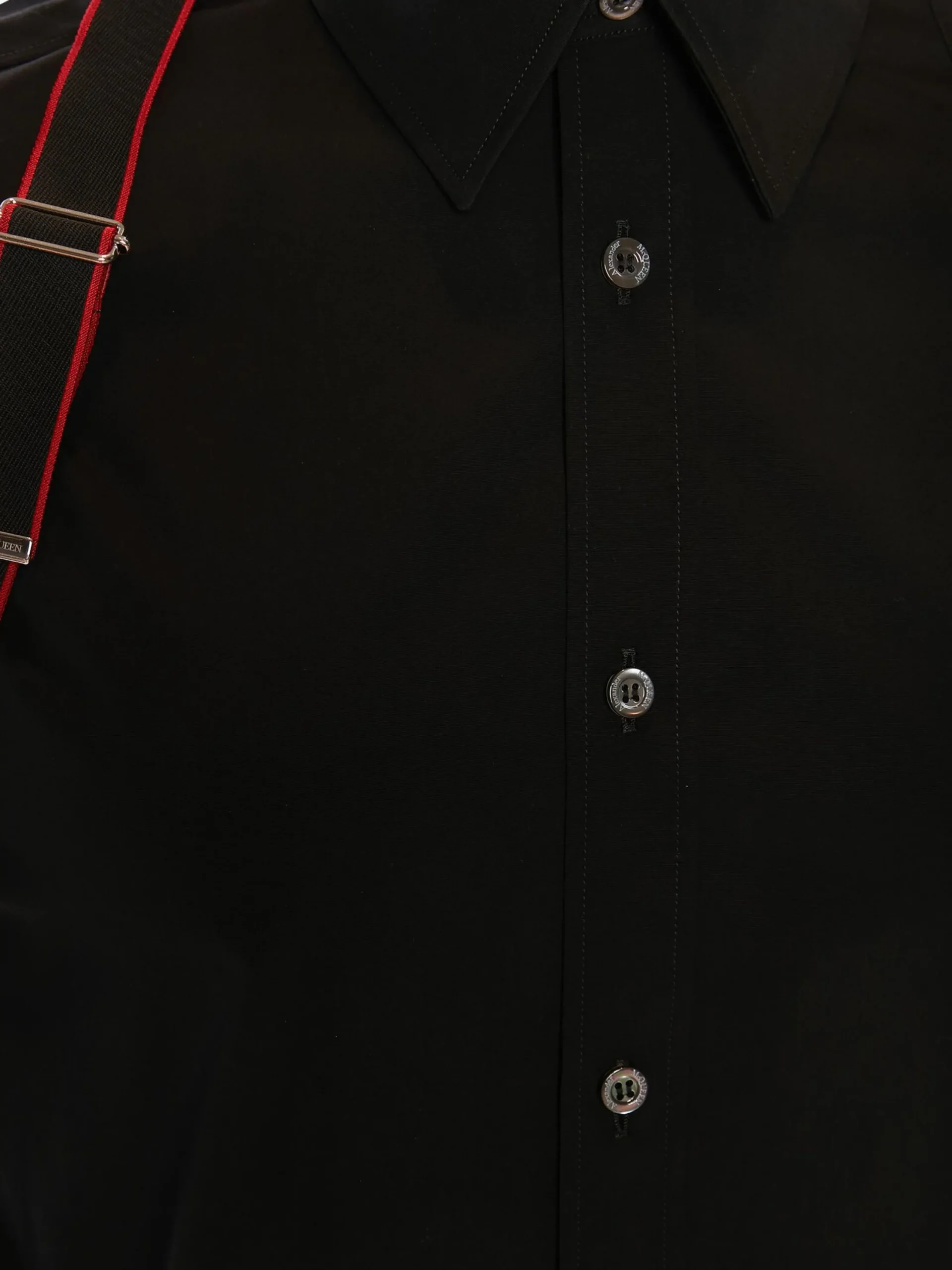 Hot Alexander McQueen Men's Signature Harness Shirt in Black