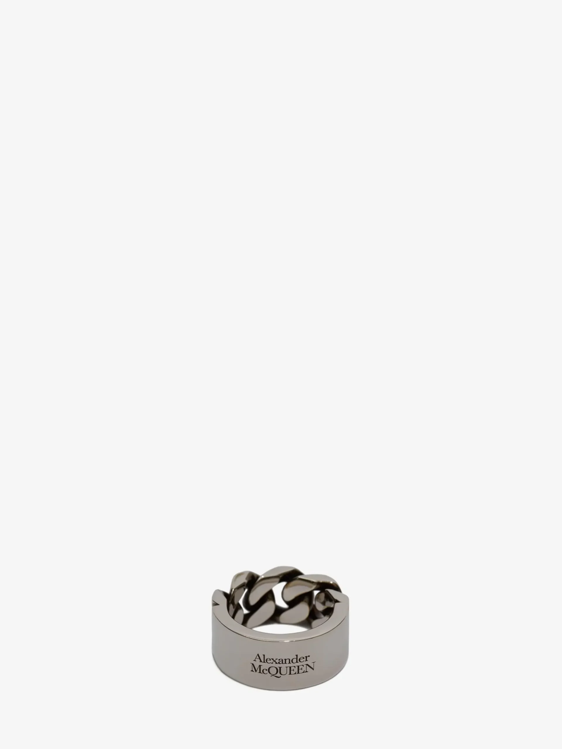 Discount Alexander McQueen Men's Chain Ring in Antique Silver