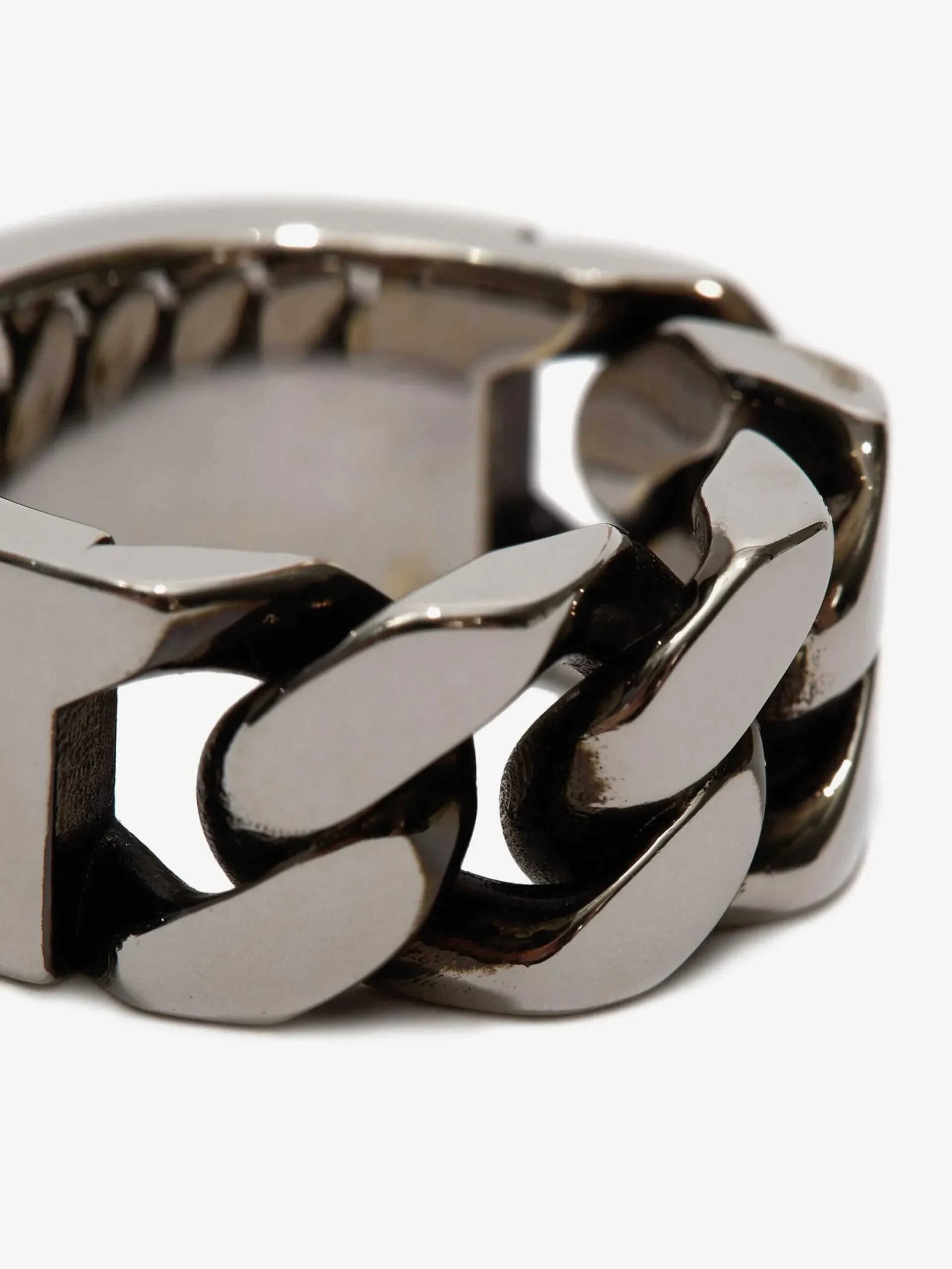 Discount Alexander McQueen Men's Chain Ring in Antique Silver