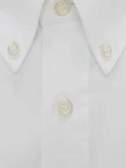 Sale Alexander McQueen Men's Cotton Poplin Shirt in White