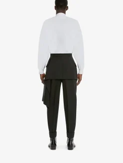 Hot Alexander McQueen Men's Cotton Poplin Shirt in WHITE