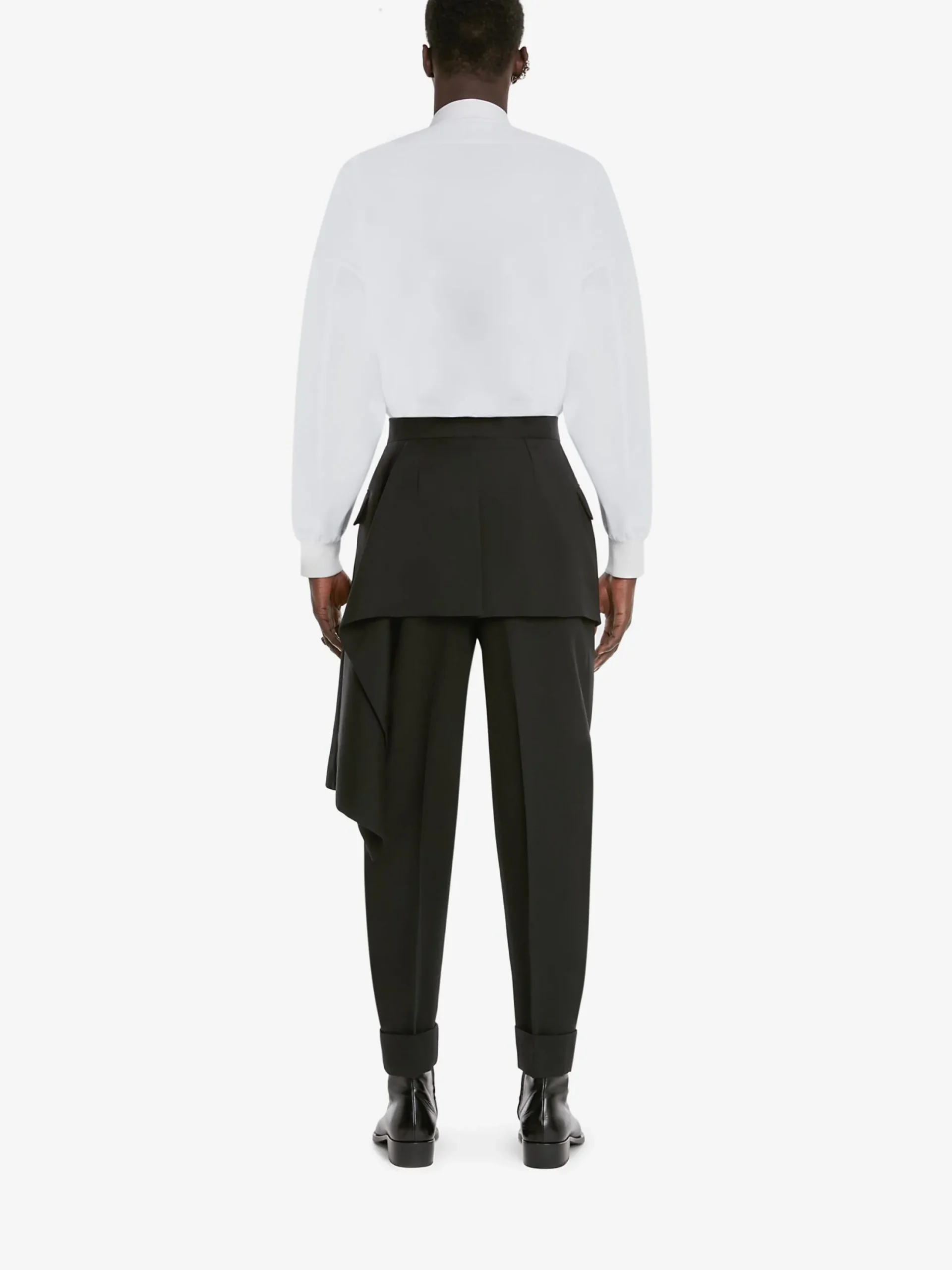 Hot Alexander McQueen Men's Cotton Poplin Shirt in WHITE