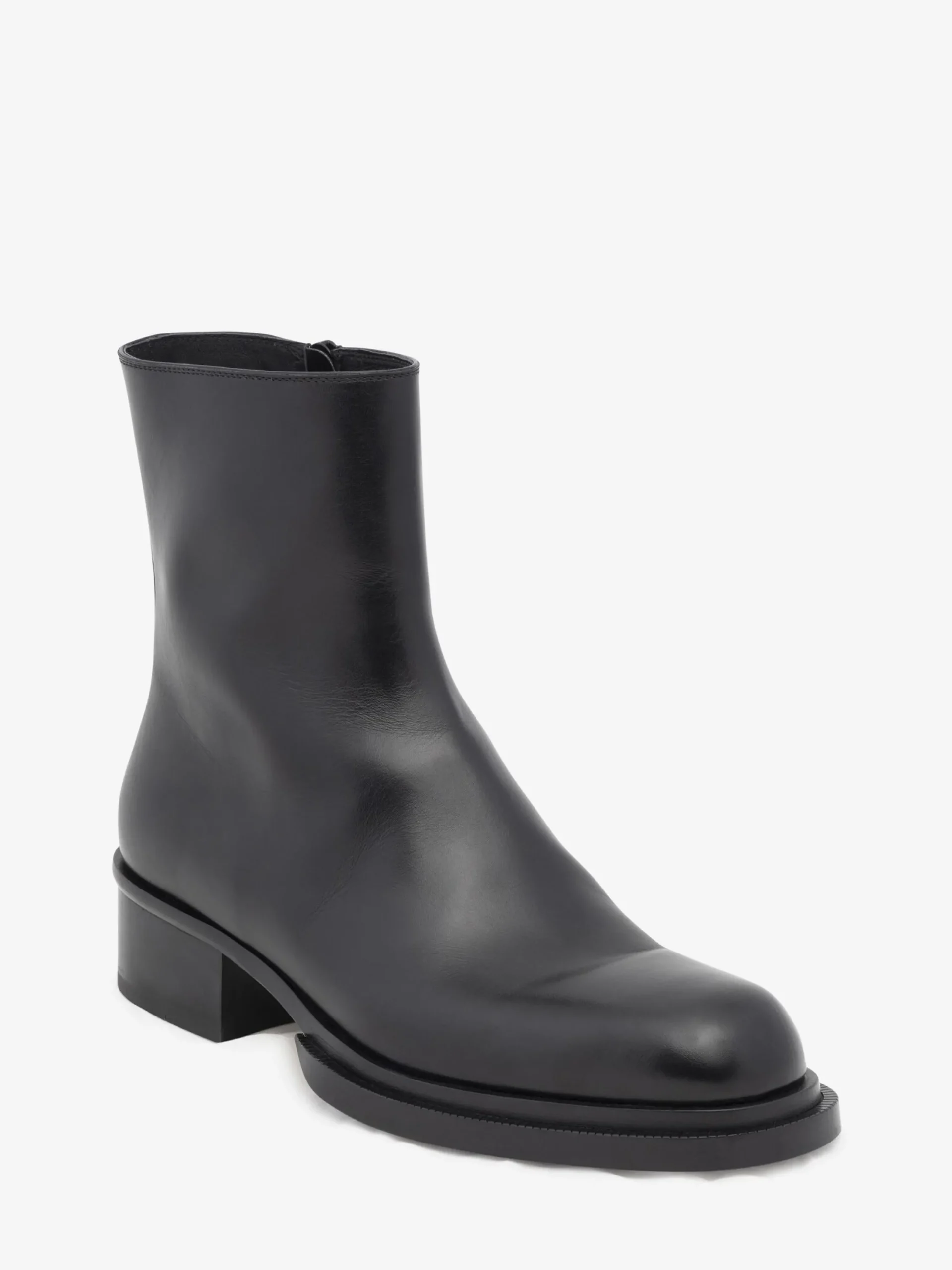 Hot Alexander McQueen Men's Cuban Stack Boot in Black