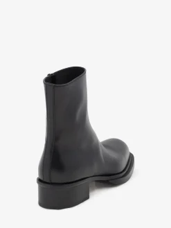 Hot Alexander McQueen Men's Cuban Stack Boot in Black