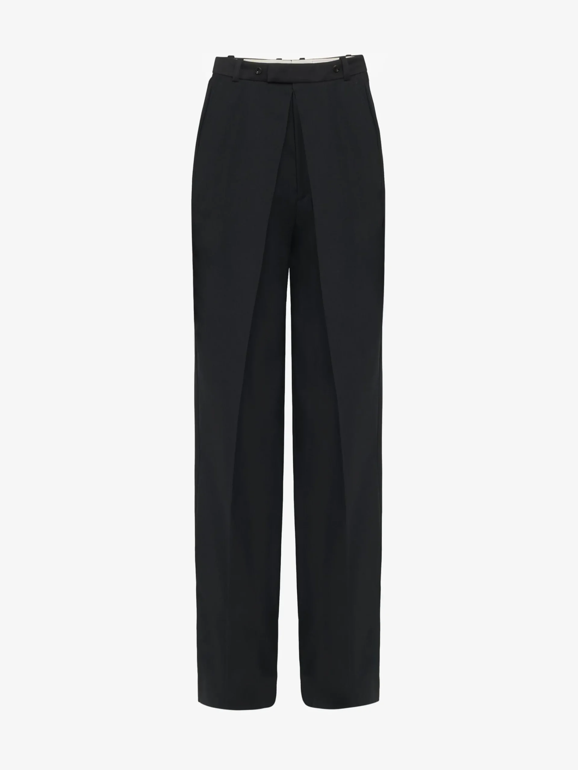 Clearance Alexander McQueen Men's Deep Pleat Tailored Trousers in Black