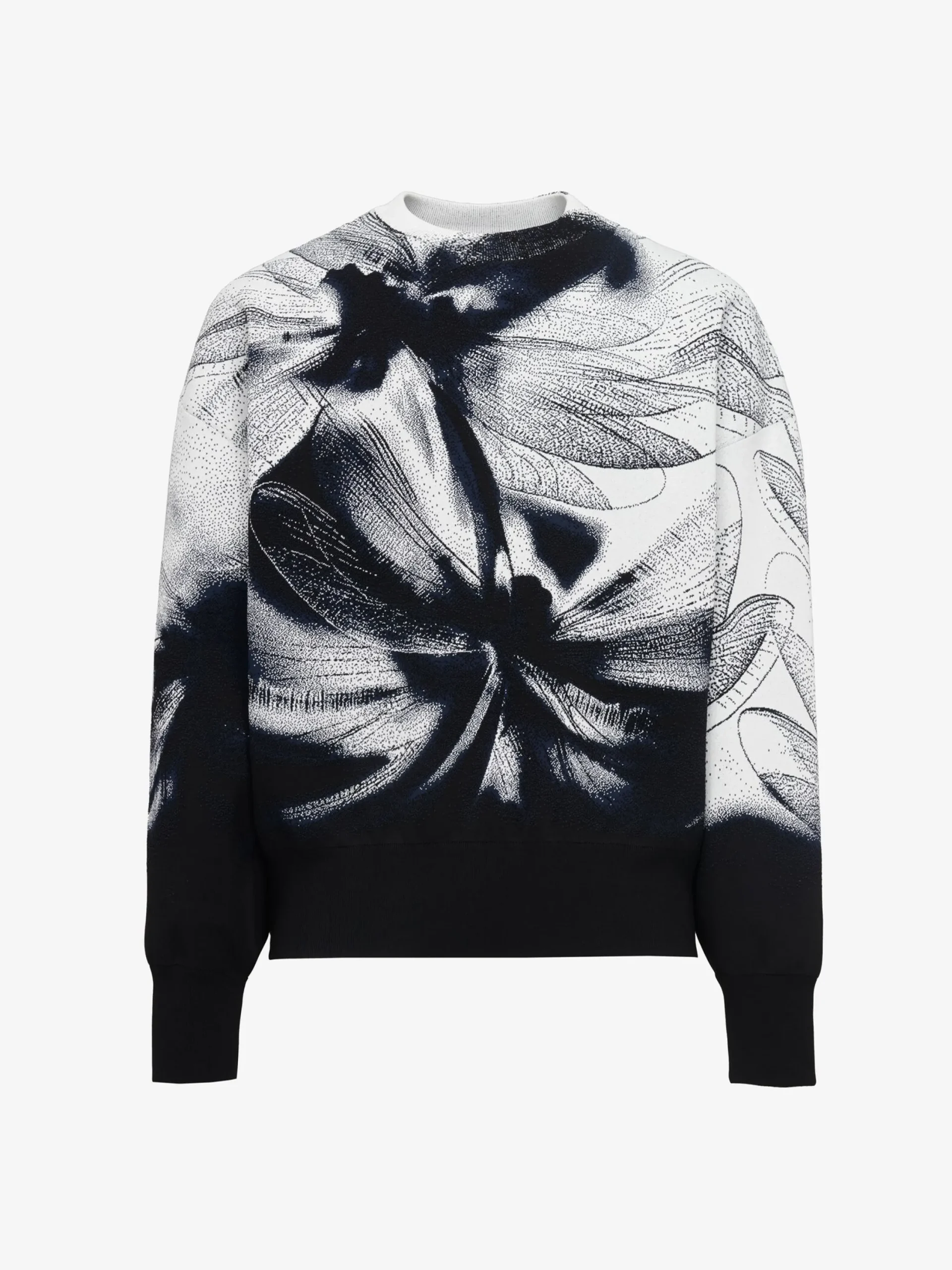 Flash Sale Alexander McQueen Men's Dragonfly Jumper in Black/Ivory