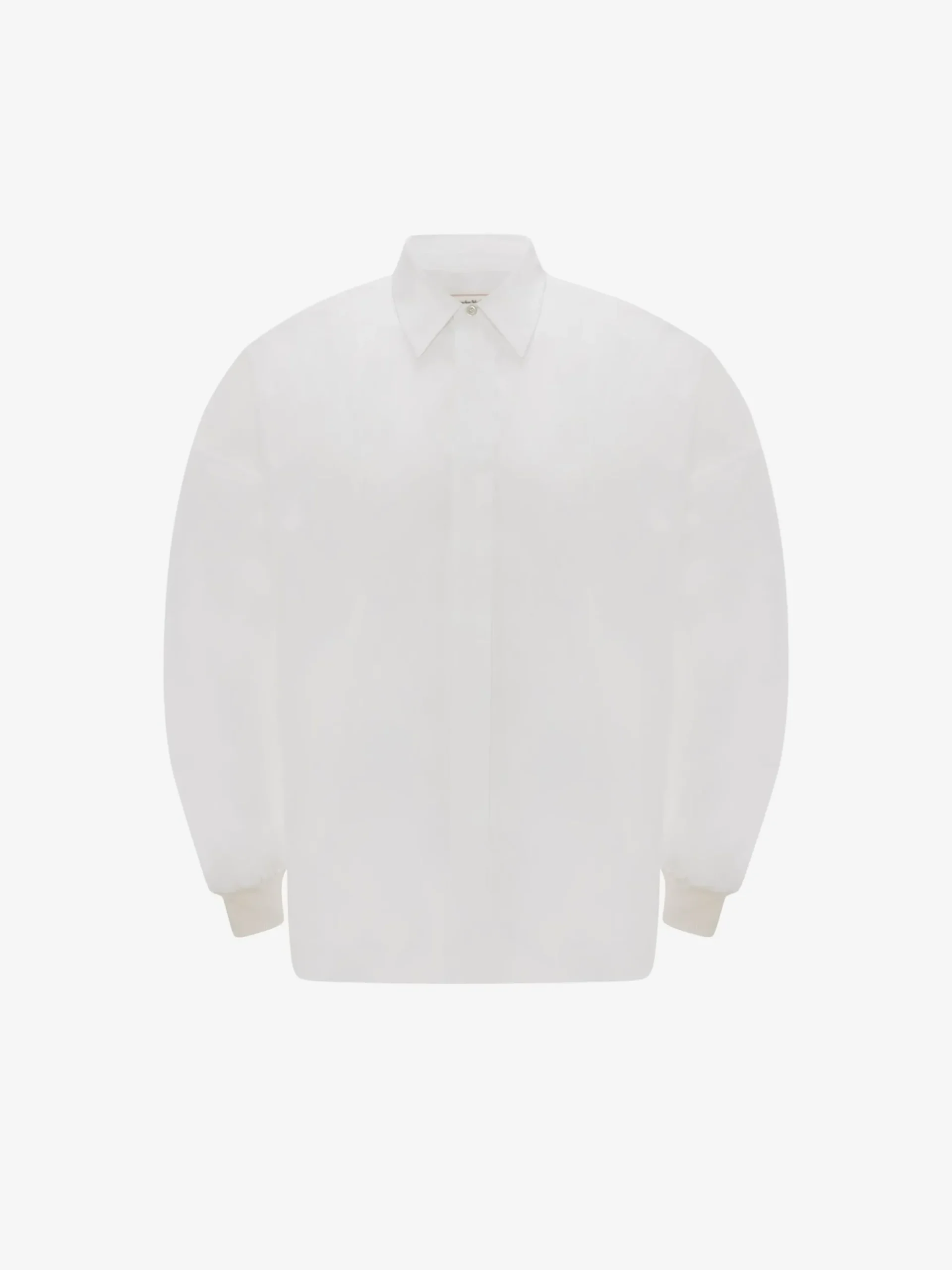 Clearance Alexander McQueen Men's Dropped Shoulder Poplin Shirt in White