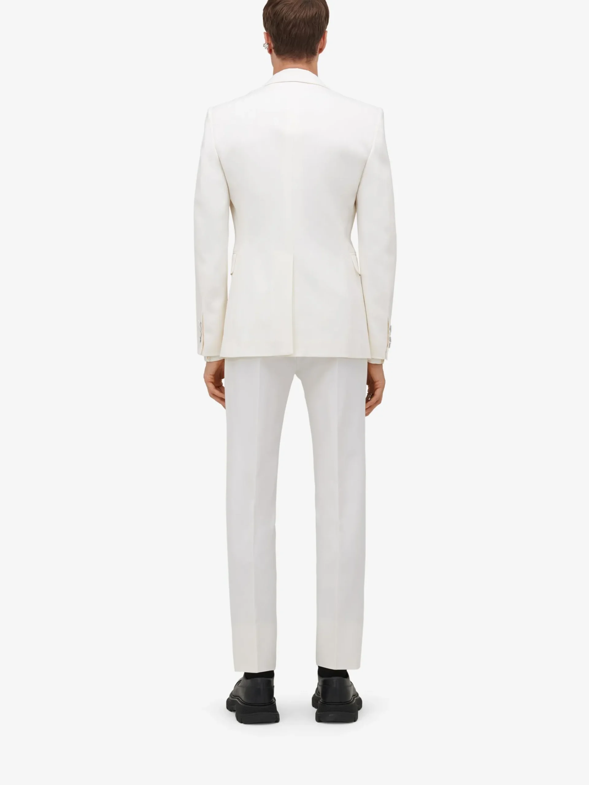 Online Alexander McQueen Men's Dutch Flower Single-breasted Jacket in Soft White