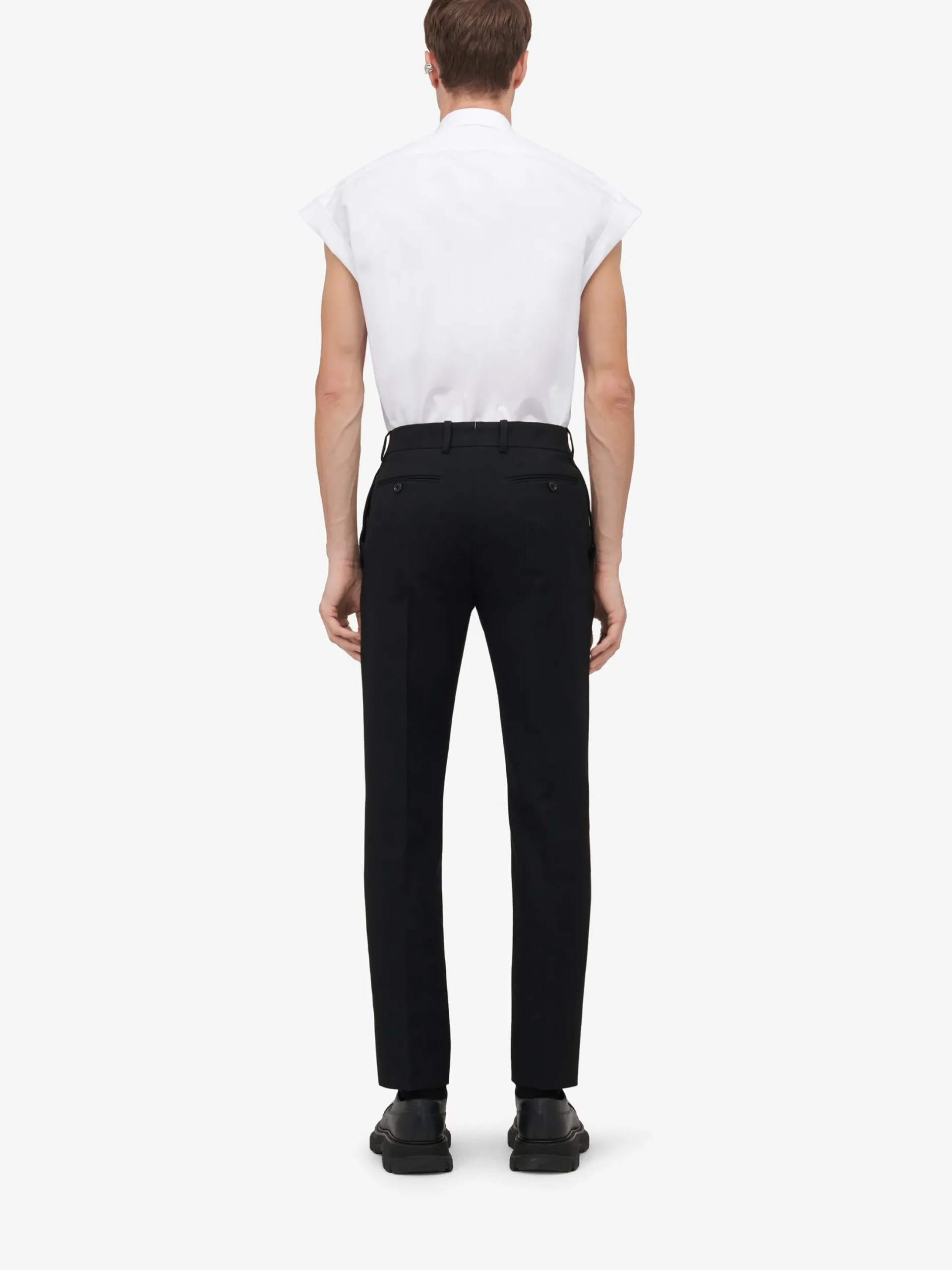 Best Alexander McQueen Men's Dutch Flower Sleeveless Shirt in Optic White