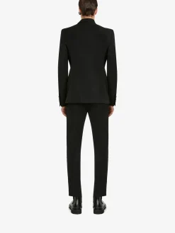 Hot Alexander McQueen Men's Evening Tuxedo Trousers in Black