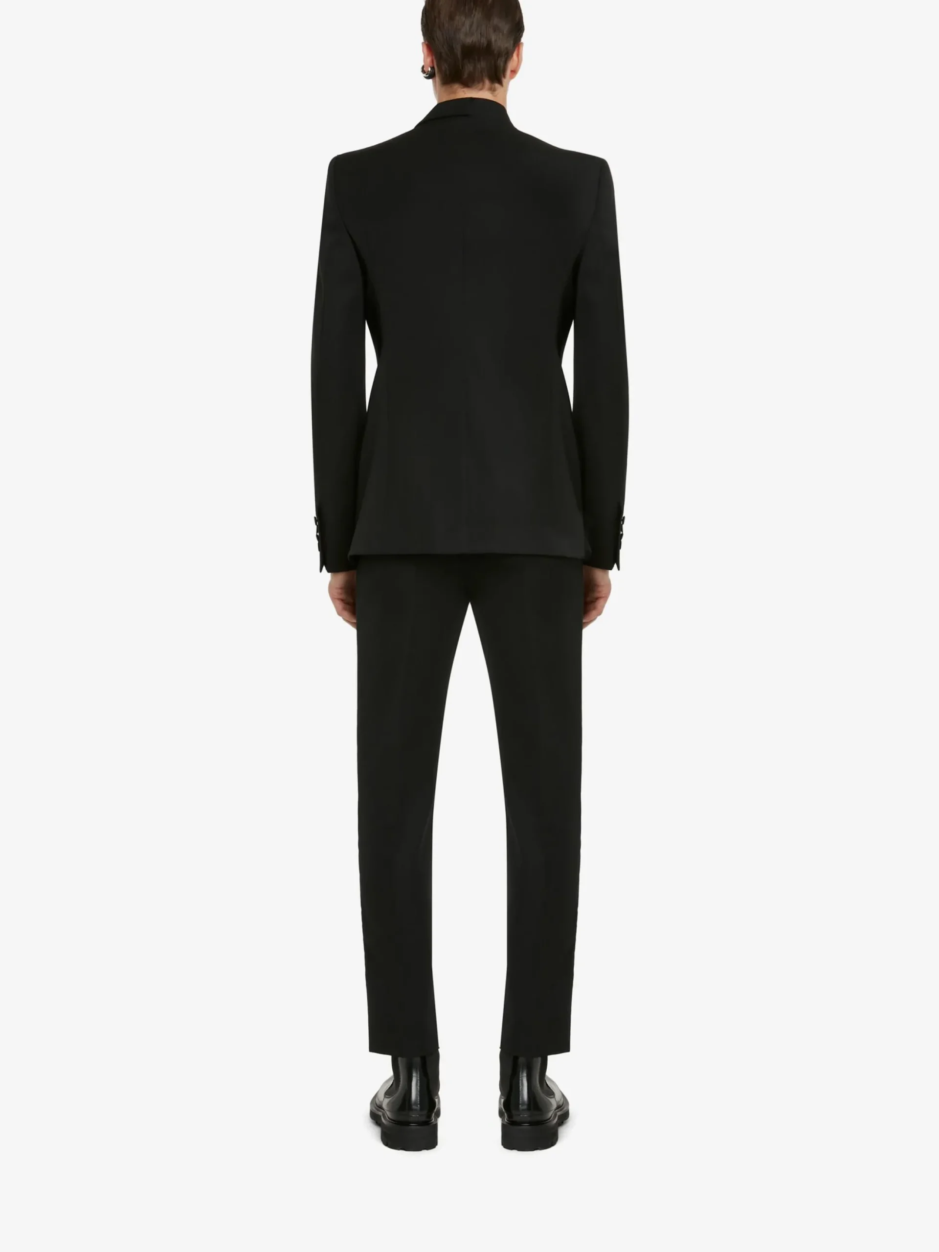 Hot Alexander McQueen Men's Evening Tuxedo Trousers in Black