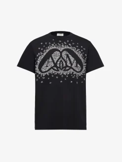 Hot Alexander McQueen Men's Exploded Charm T-shirt in Black/White