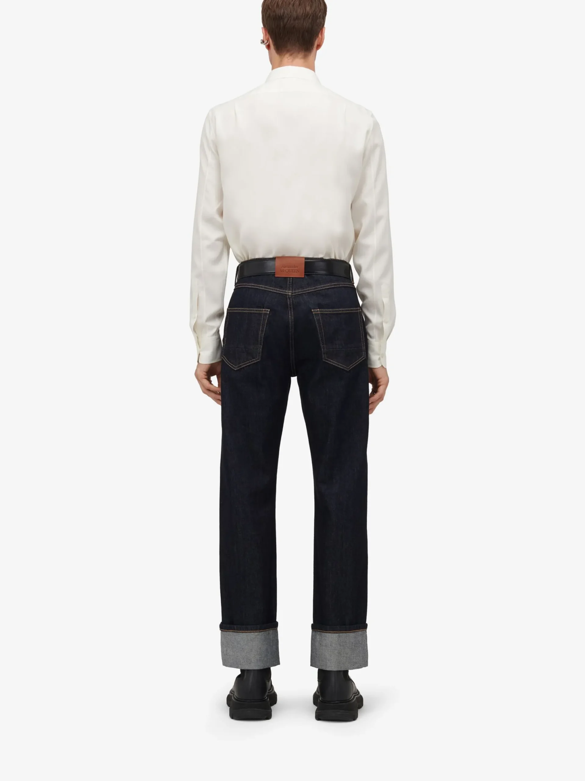 Fashion Alexander McQueen Men's Frogging Shirt in Ivory