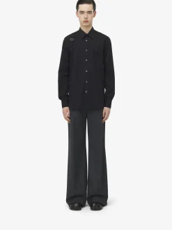 Best Sale Alexander McQueen Men's Harness Shirt in Black