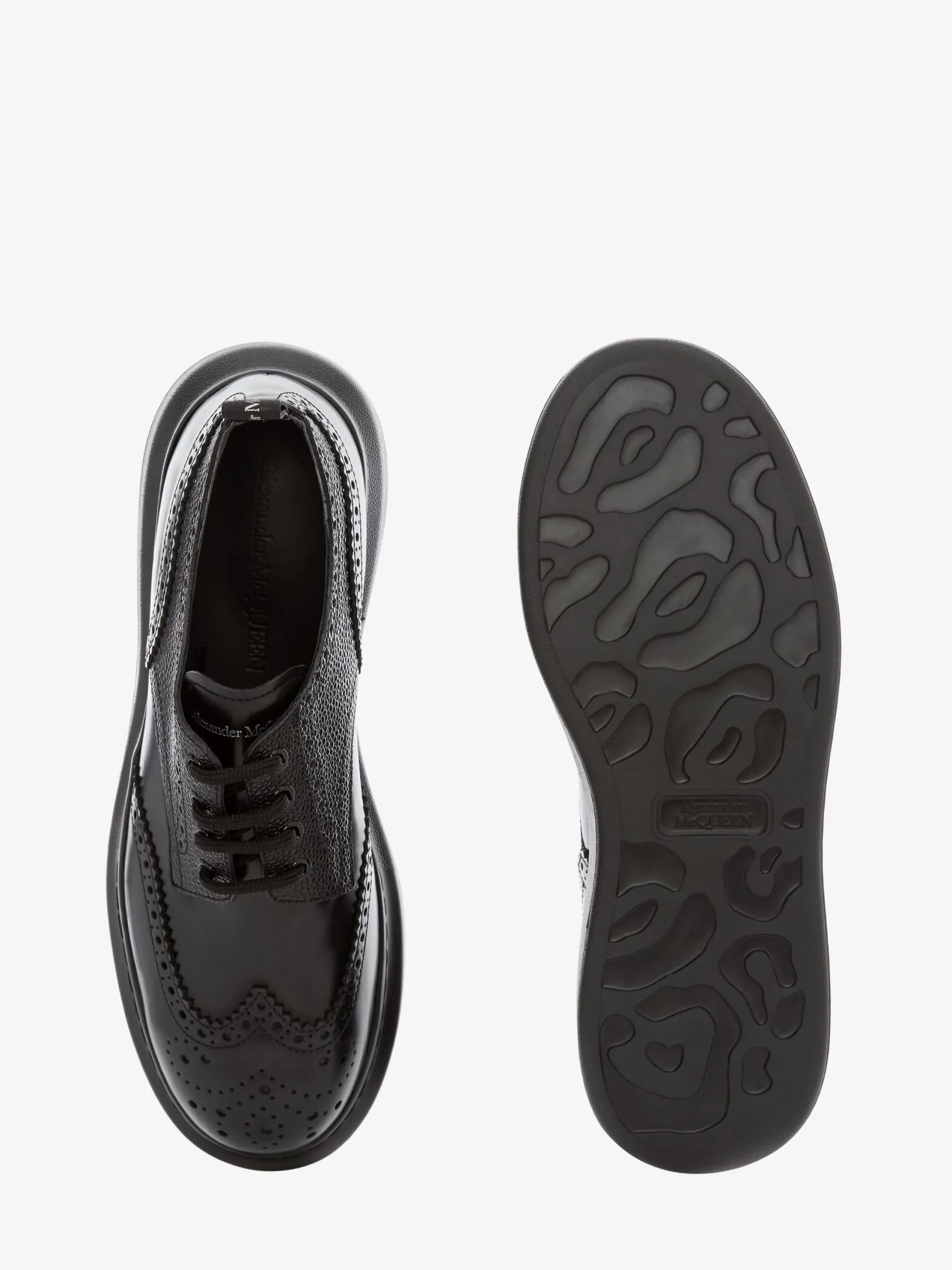 Outlet Alexander McQueen Men's Hybrid Lace Up in Black