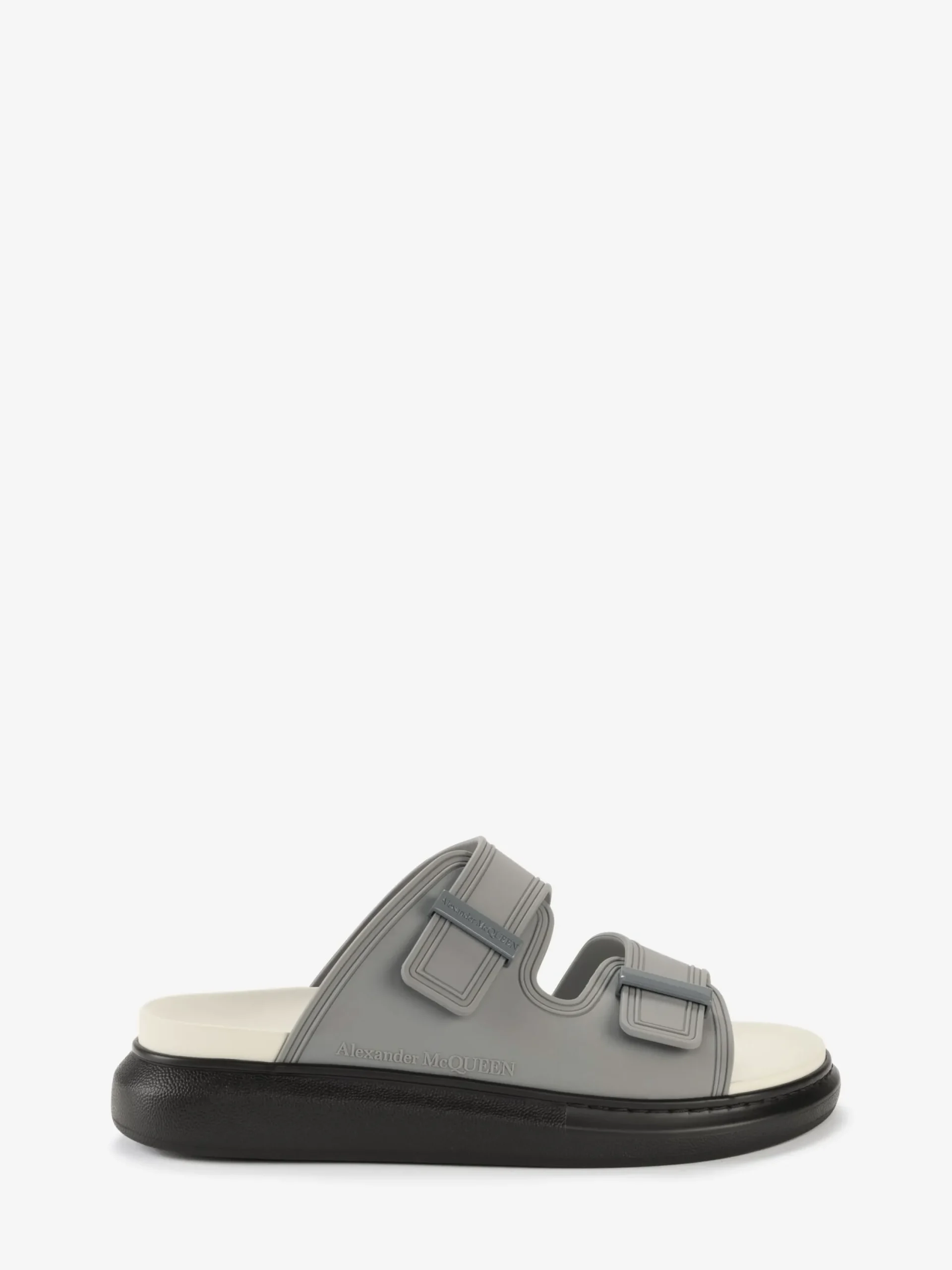 Hot Alexander McQueen Men's Hybrid Slide in Gun Grey