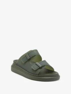 Hot Alexander McQueen Men's Hybrid Slide in Khaki