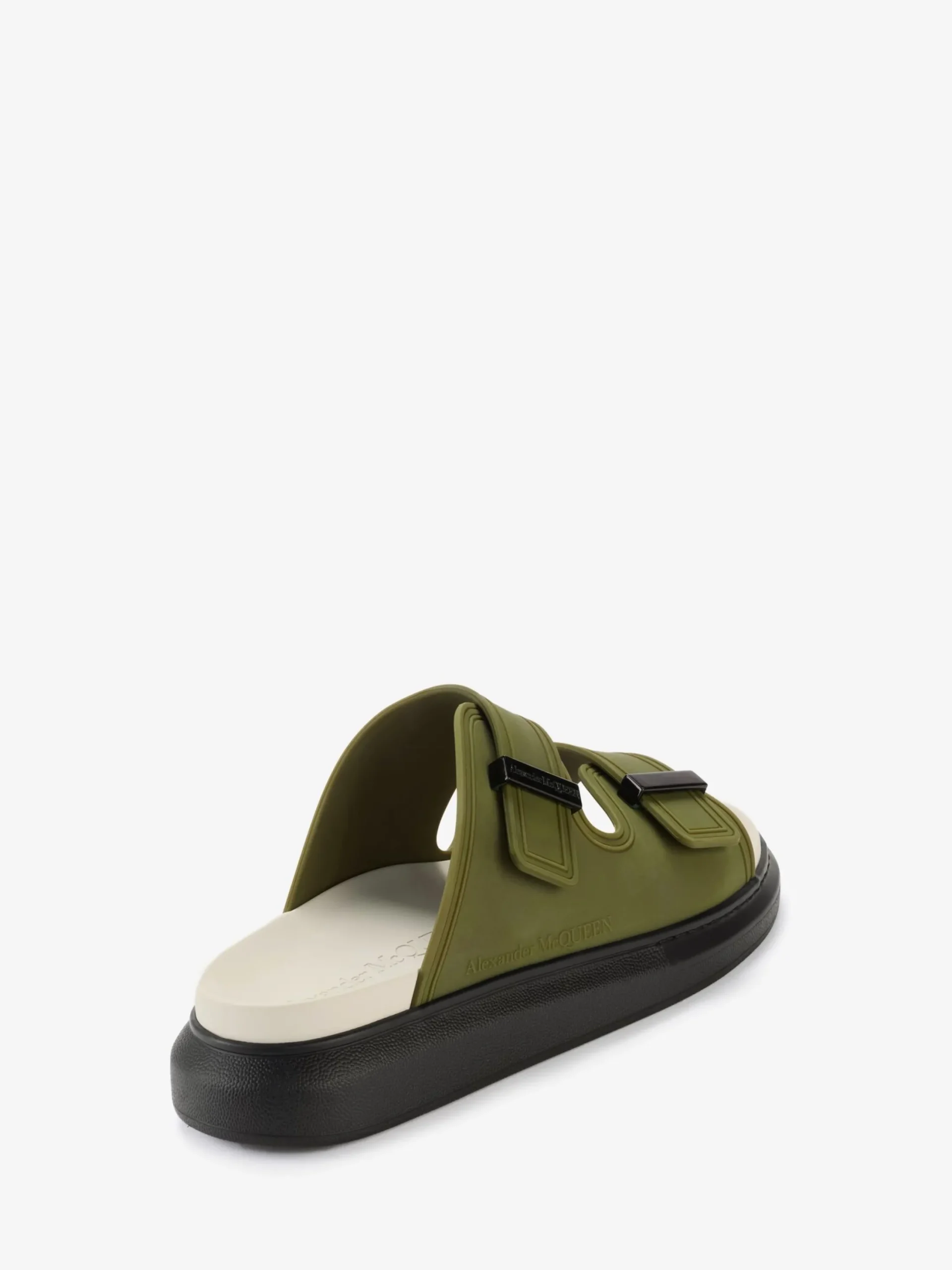 Flash Sale Alexander McQueen Men's Hybrid Slide in Military Green