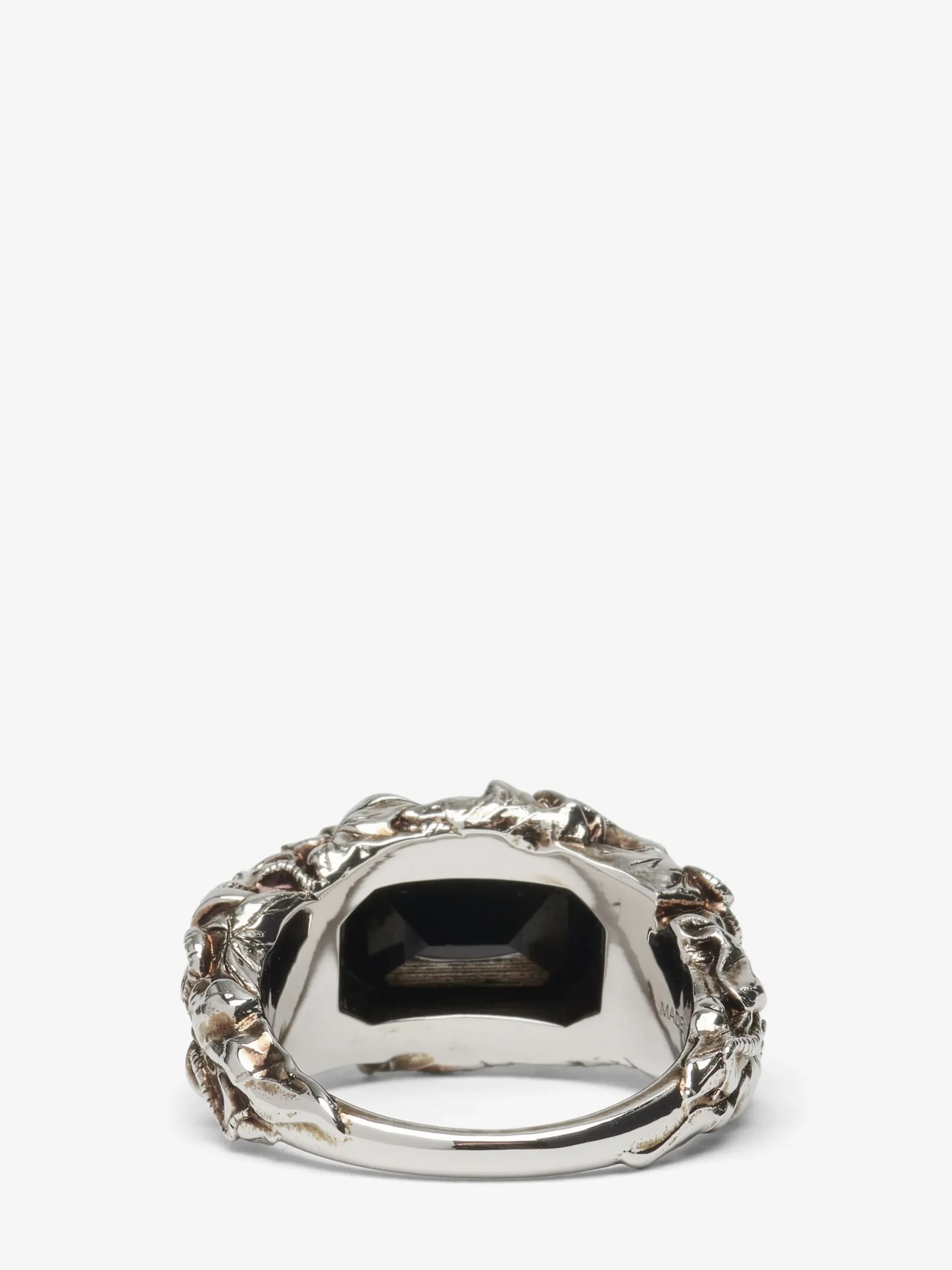 Sale Alexander McQueen Men's Ivy Skull Ring in Antique Silver