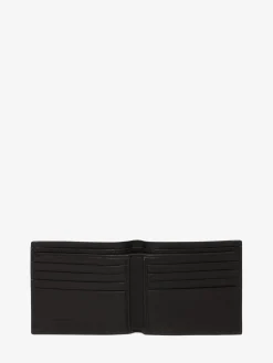 Cheap Alexander McQueen Men's Leather Billfold Wallet in Black