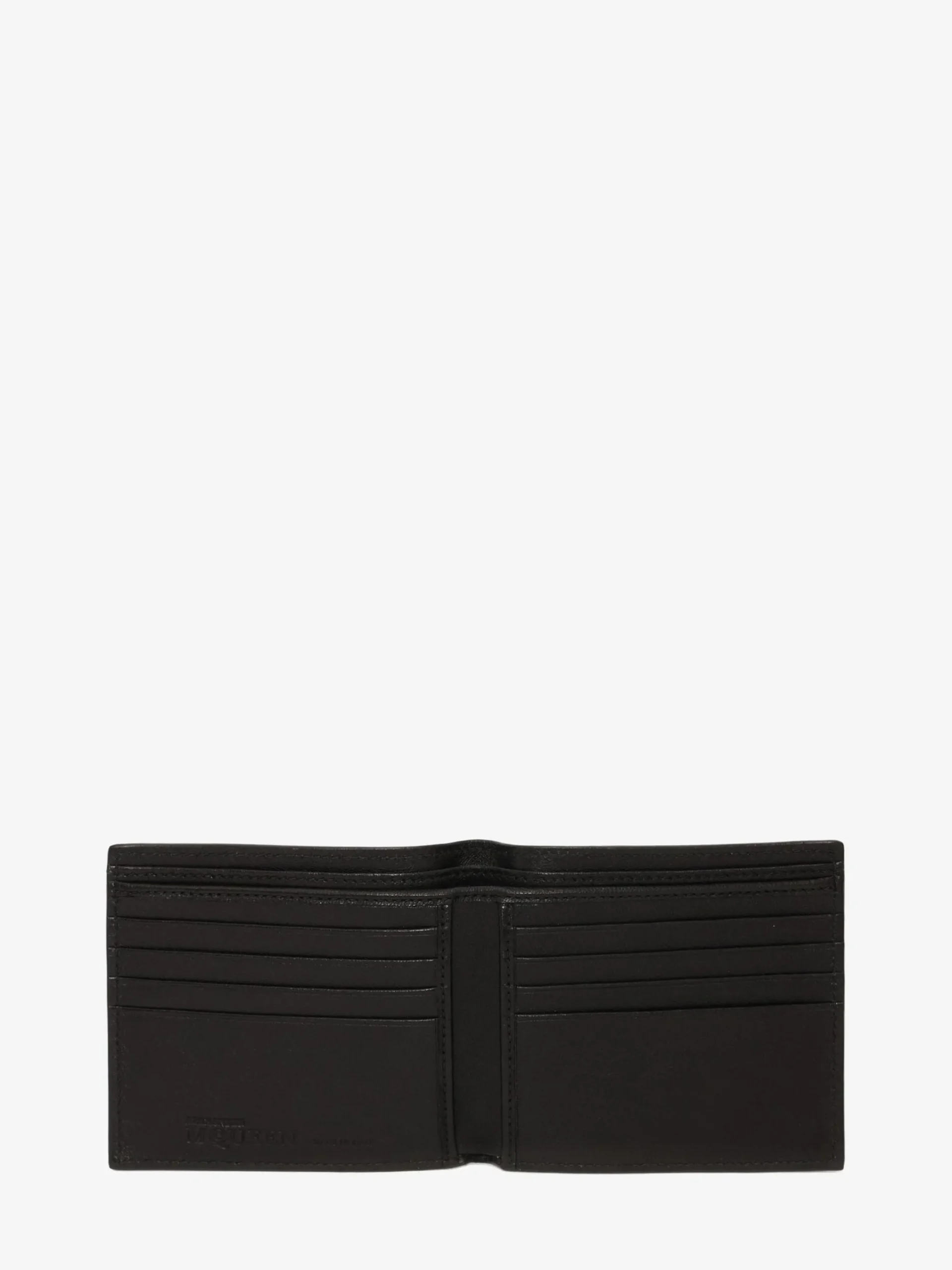 Cheap Alexander McQueen Men's Leather Billfold Wallet in Black