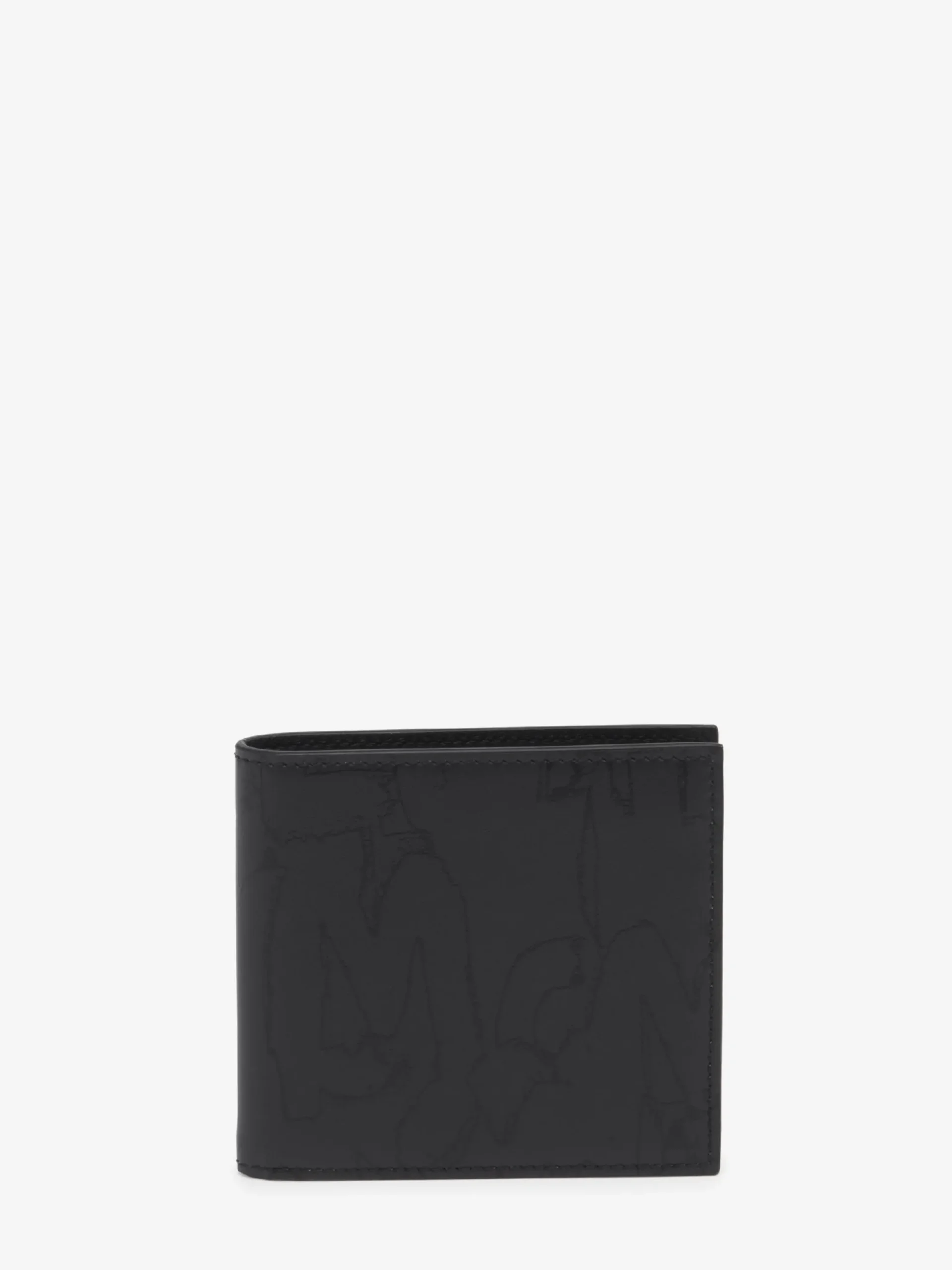 Discount Alexander McQueen Men's McQueen Graffiti Billfold Wallet in Black