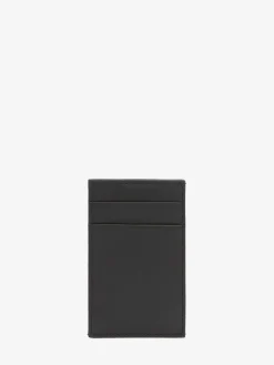 Sale Alexander McQueen Men's McQueen Graffiti Card Holder in Black/White