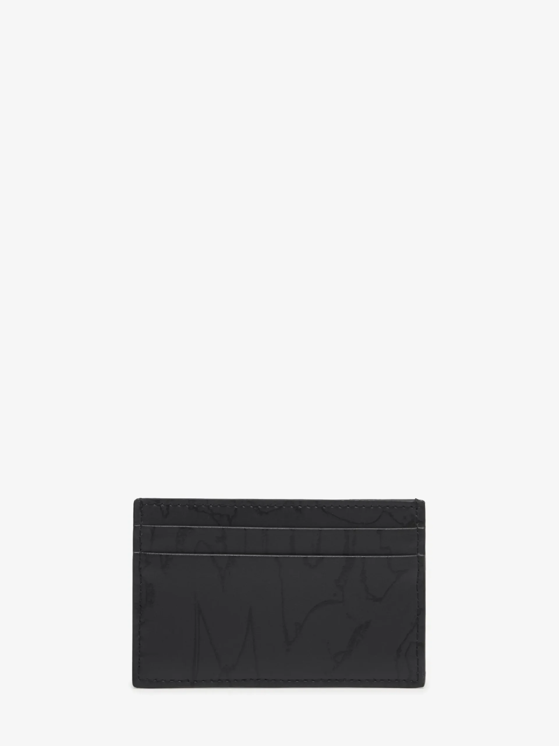 Store Alexander McQueen Men's McQueen Graffiti Card Holder in Black
