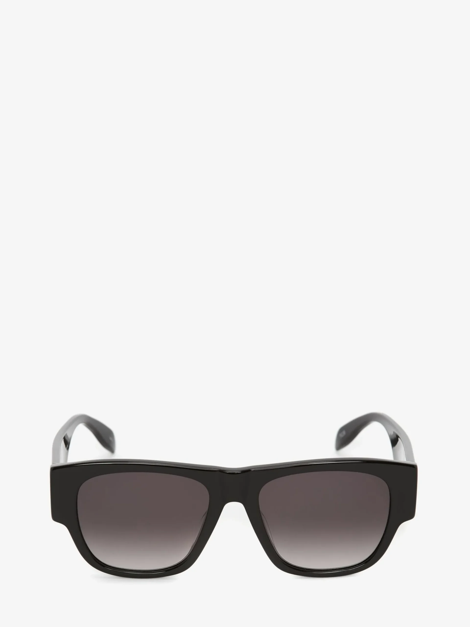 Clearance Alexander McQueen Men's McQueen Graffiti Rectangular Sunglasses in Black/White