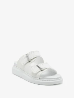 Online Alexander McQueen Men's Oversized Hybrid Slide in Ivory