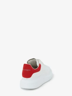 Best Alexander McQueen Men's Oversized Sneaker in White/Lust Red