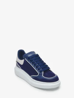 Flash Sale Alexander McQueen Men's Oversized Sneaker in Indigo/Ice Grey