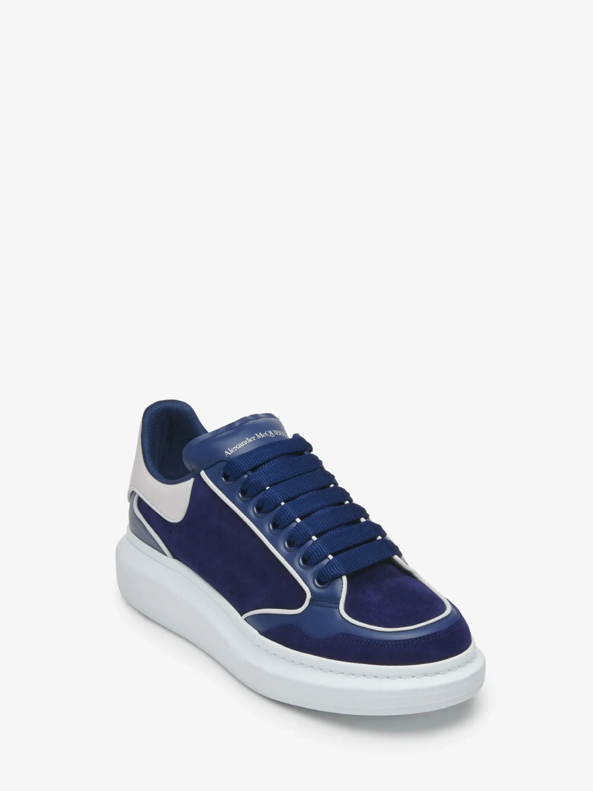 Flash Sale Alexander McQueen Men's Oversized Sneaker in Indigo/Ice Grey