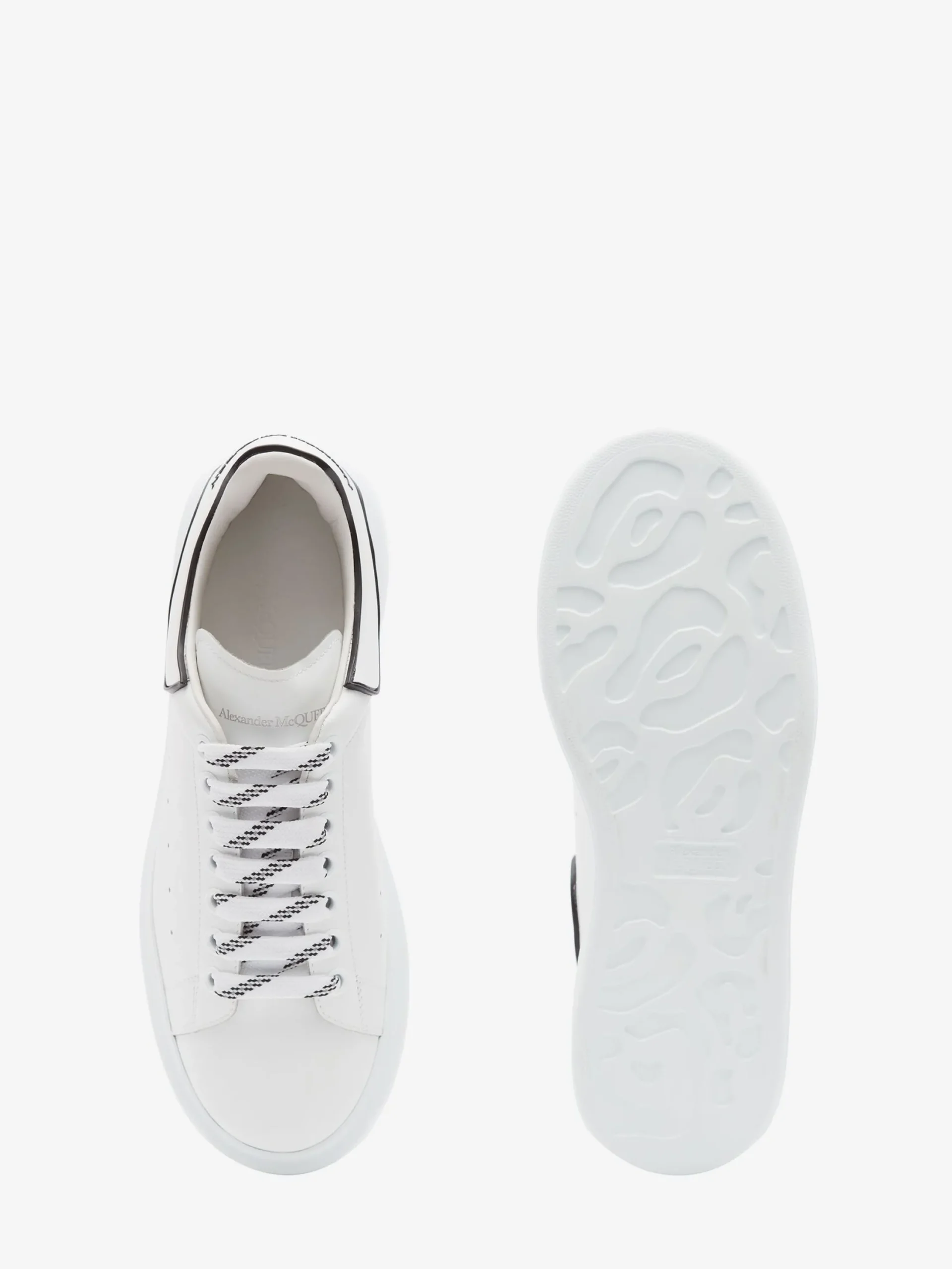 Clearance Alexander McQueen Men's Oversized Sneaker in White/Black