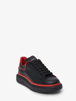 Clearance Alexander McQueen Men's Oversized Sneaker in Black/Tulip