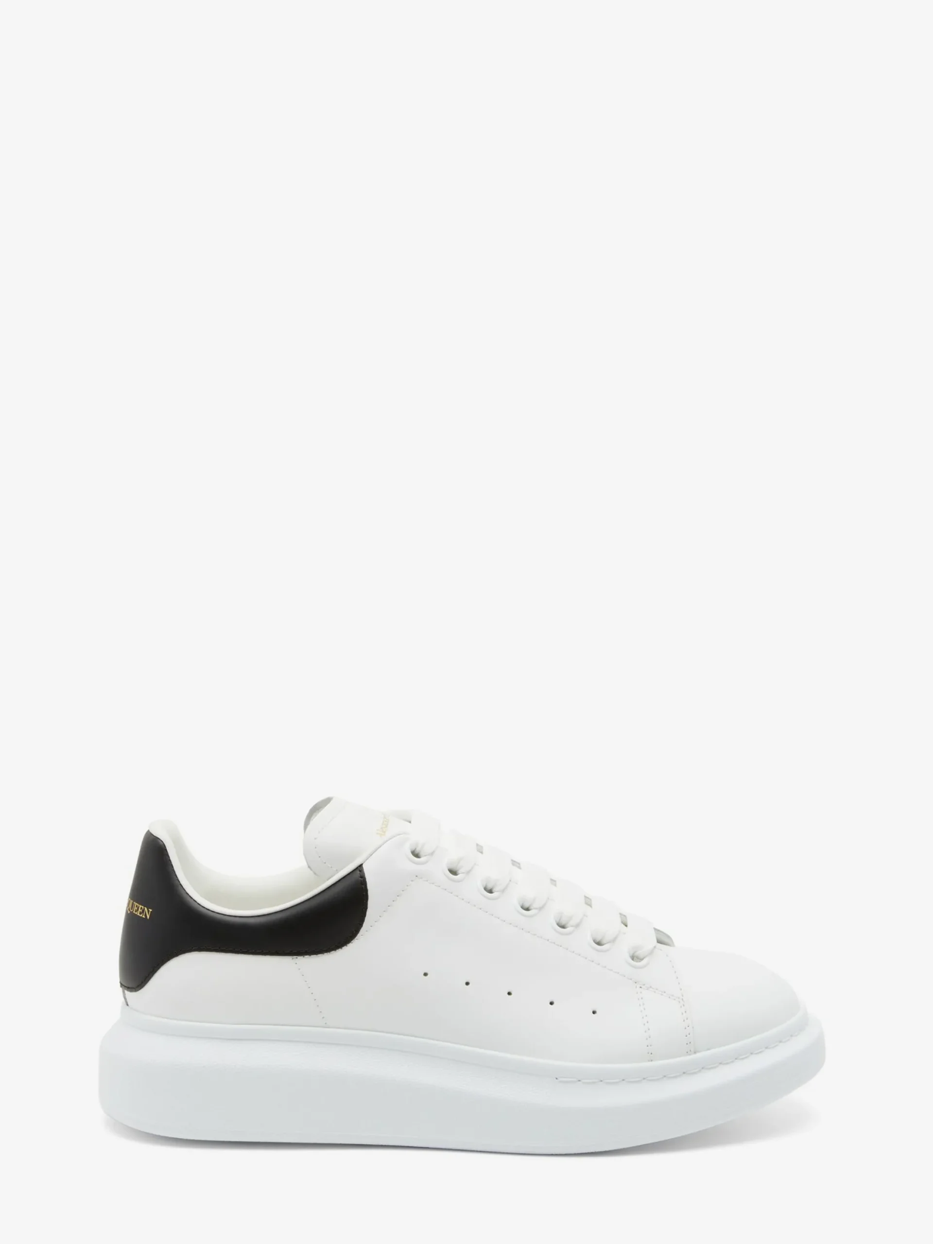 Hot Alexander McQueen Men's Oversized Sneaker in White/Black