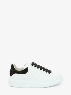 Store Alexander McQueen Men's Oversized Sneaker in White/Jet Black