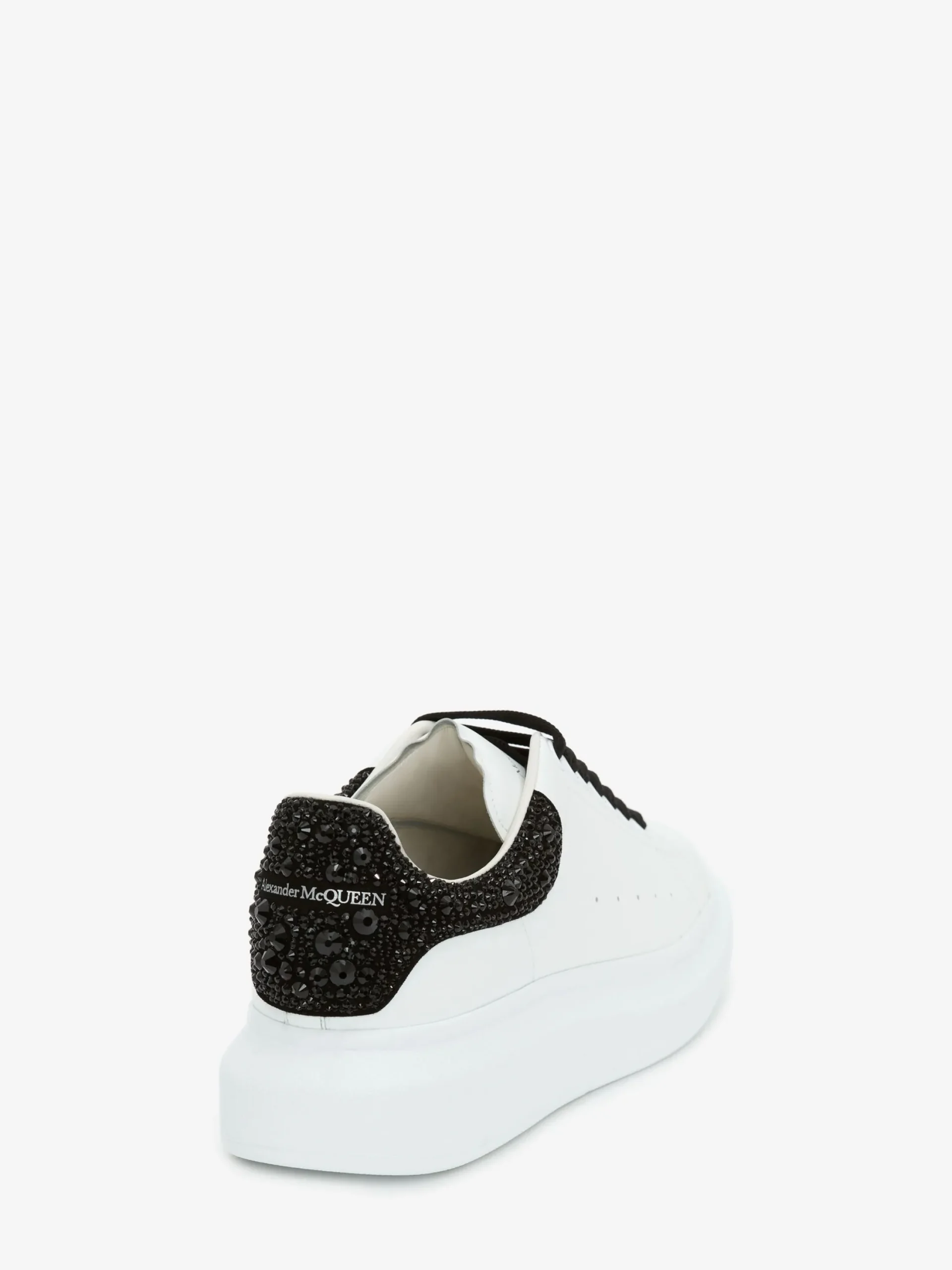 Store Alexander McQueen Men's Oversized Sneaker in White/Jet Black