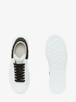 Store Alexander McQueen Men's Oversized Sneaker in White/Jet Black