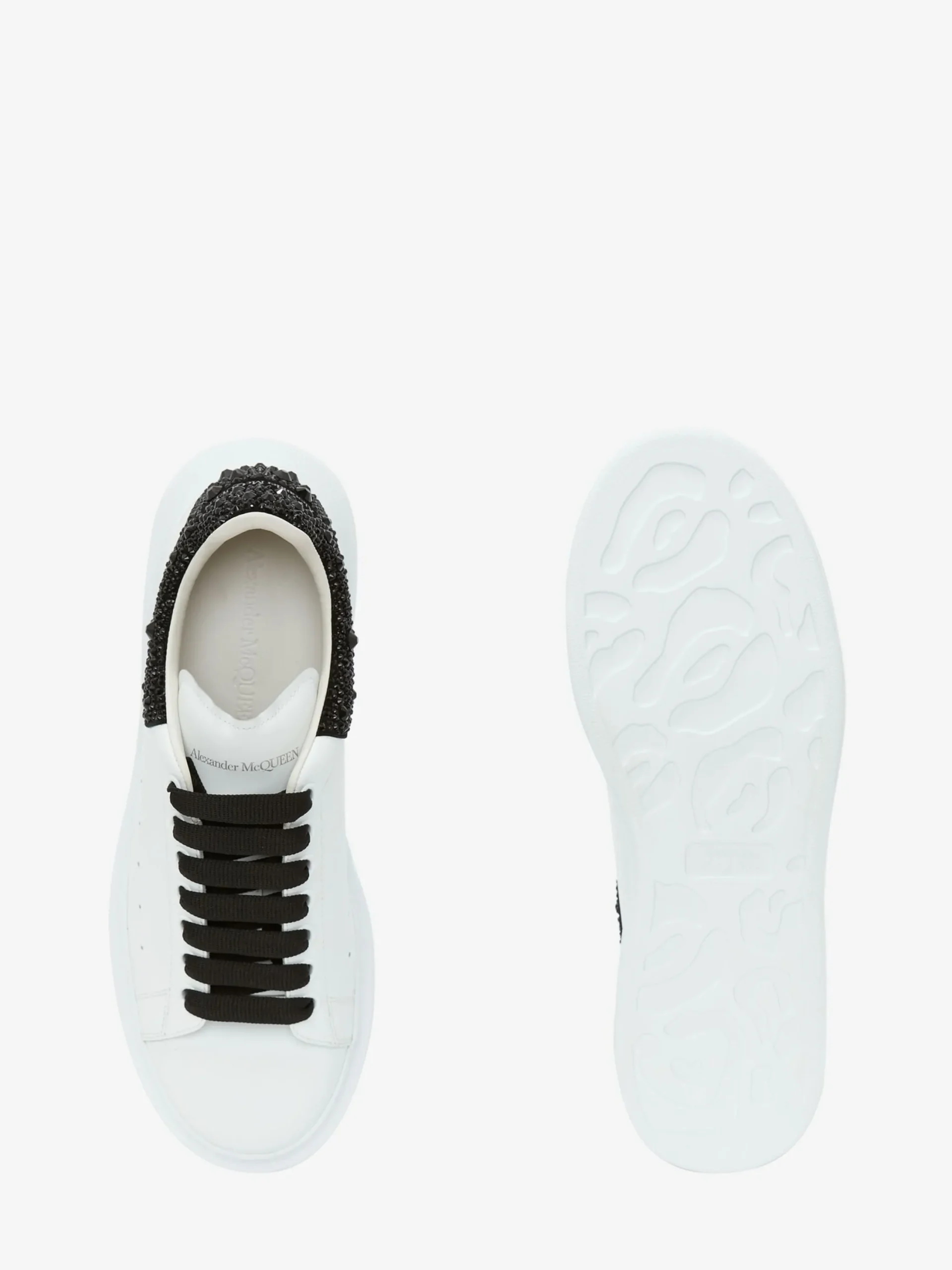 Store Alexander McQueen Men's Oversized Sneaker in White/Jet Black