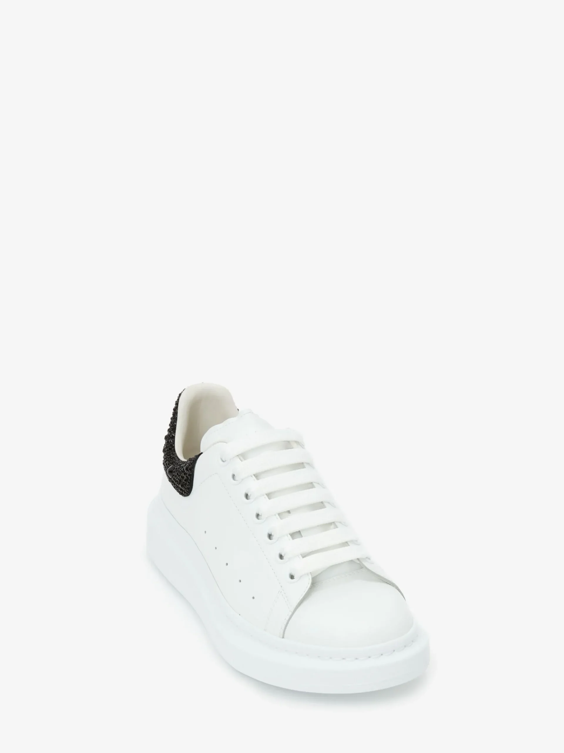 Store Alexander McQueen Men's Oversized Sneaker in White/Jet Black