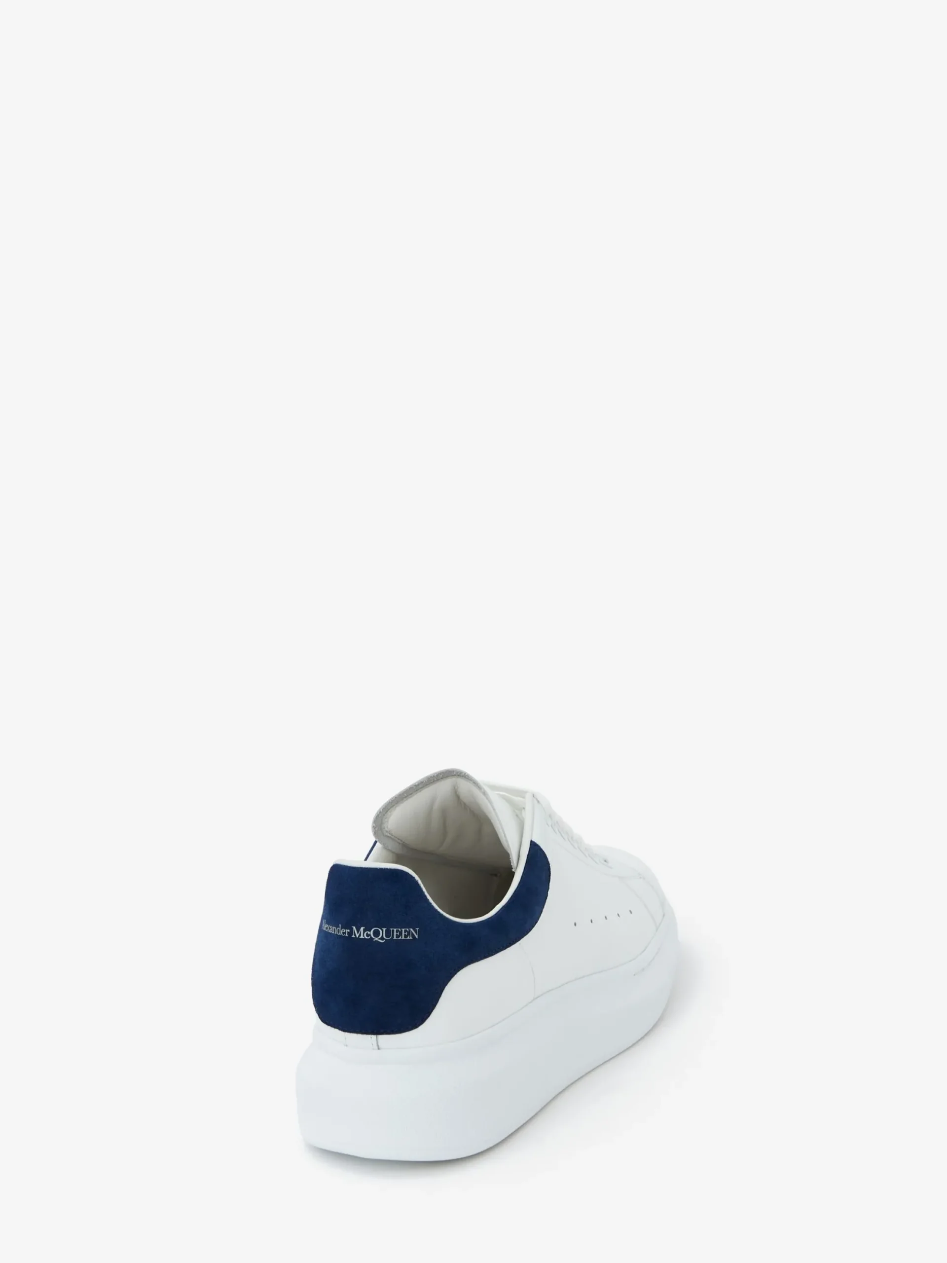 Hot Alexander McQueen Men's Oversized Sneaker in White/Paris Blue