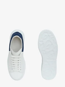 Hot Alexander McQueen Men's Oversized Sneaker in White/Paris Blue