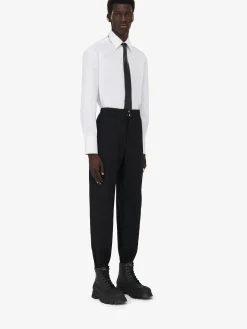 Hot Alexander McQueen Men's Press Stud Cargo Trousers in Black