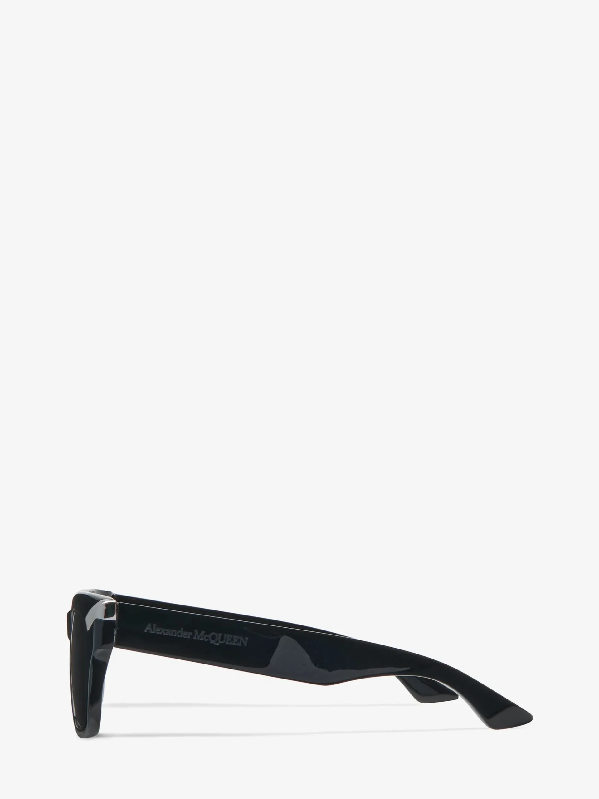 Hot Alexander McQueen Men's Punk Rivet Square Sunglasses in Black/Smoke