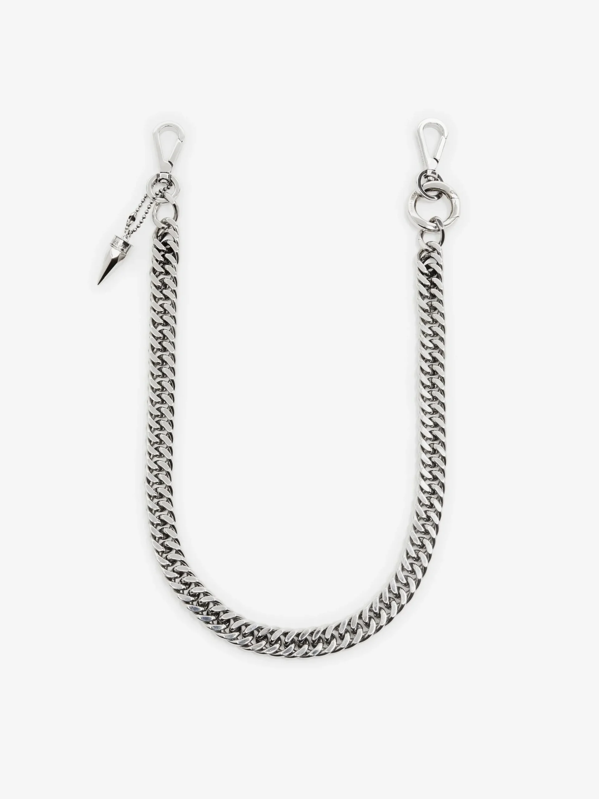 Store Alexander McQueen Men's Punk Stud Waist Chain in Antique Silver