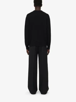 New Alexander McQueen Men's Seal Logo Jumper in Black/Ivory