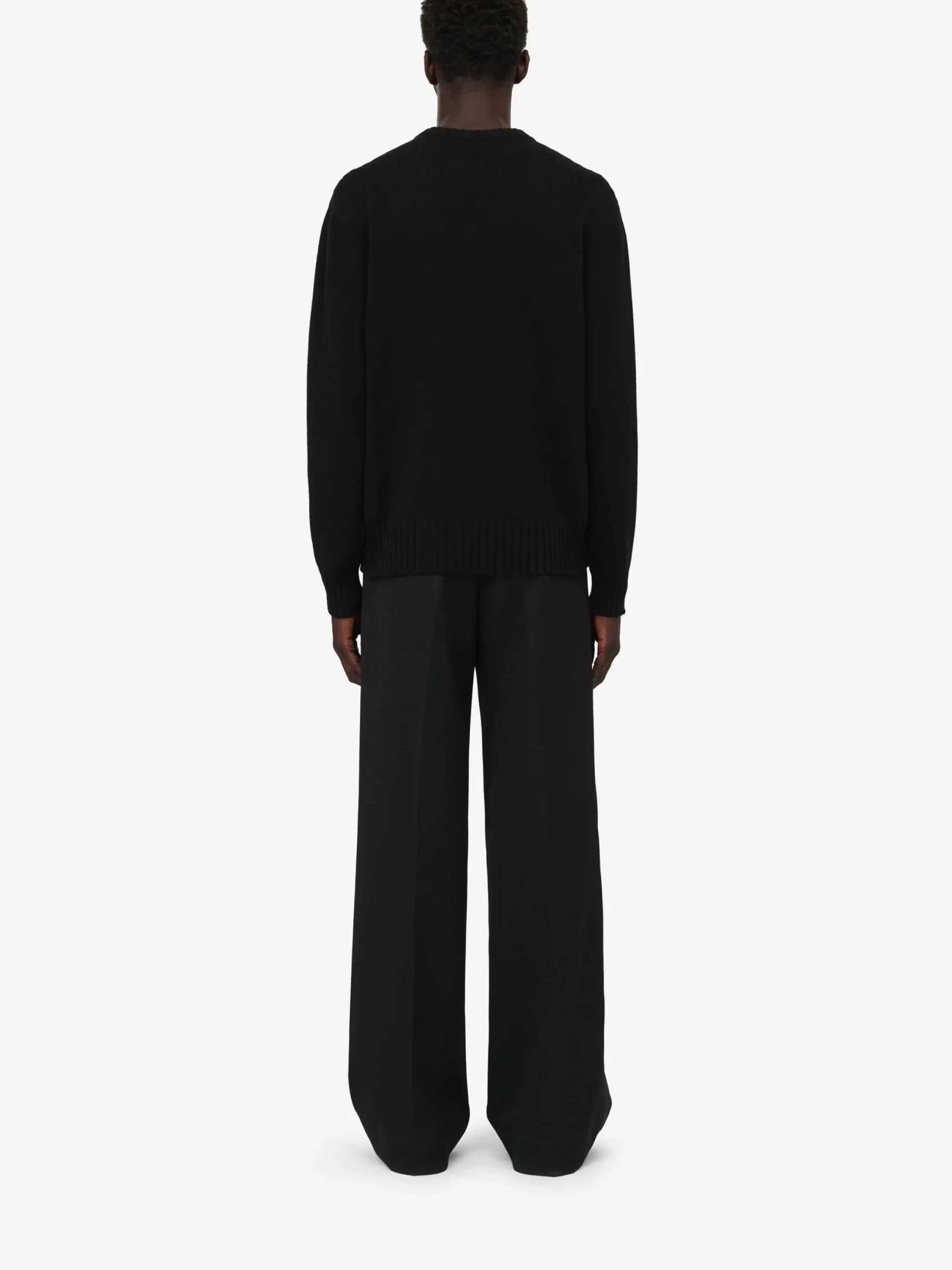 New Alexander McQueen Men's Seal Logo Jumper in Black/Ivory