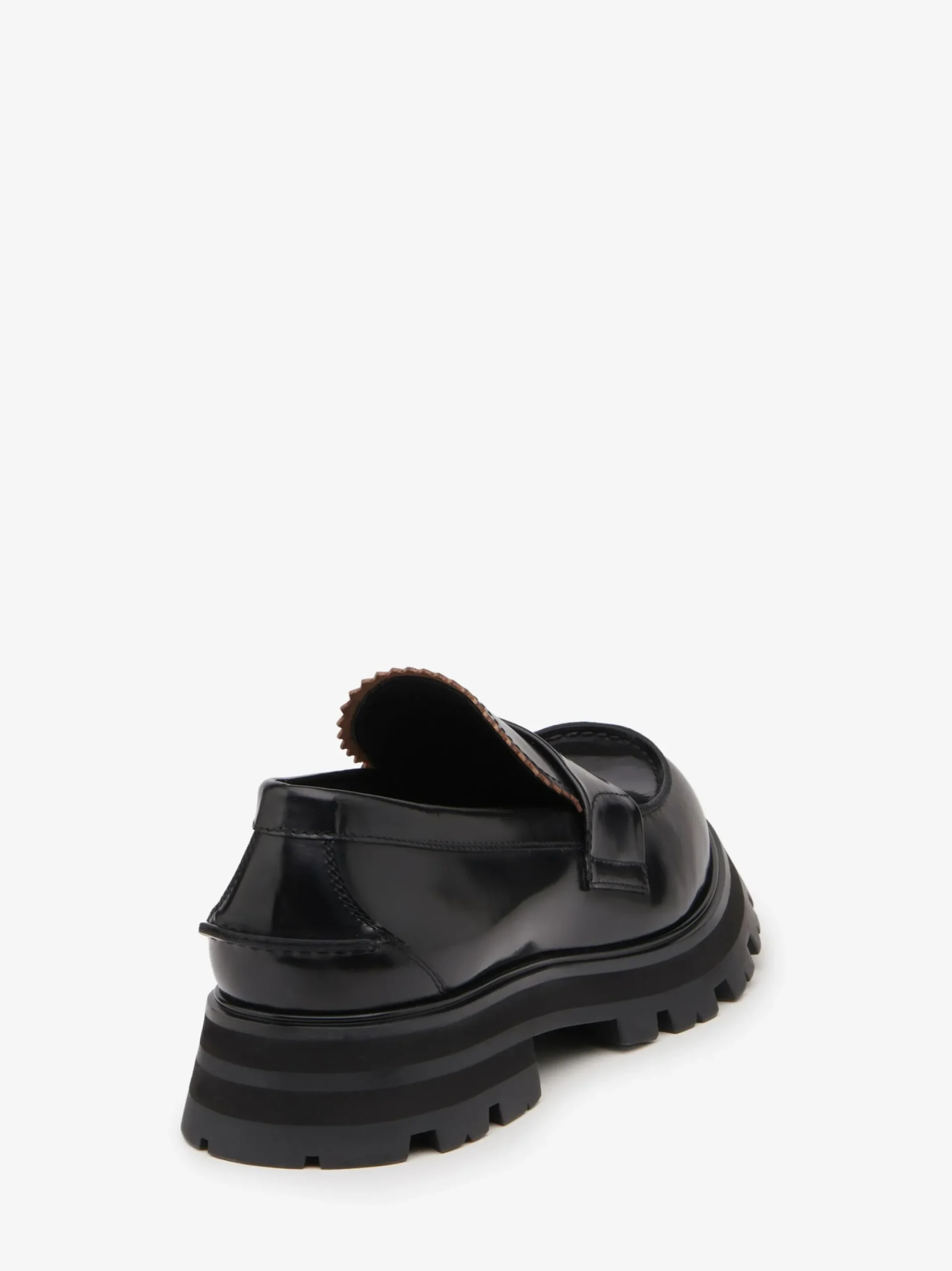New Alexander McQueen Men's Seal Logo Loafer in Black/Silver
