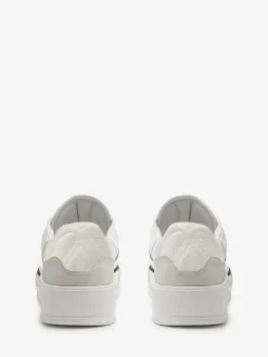 Sale Alexander McQueen Men's Skate Deck Plimsoll in White/Black